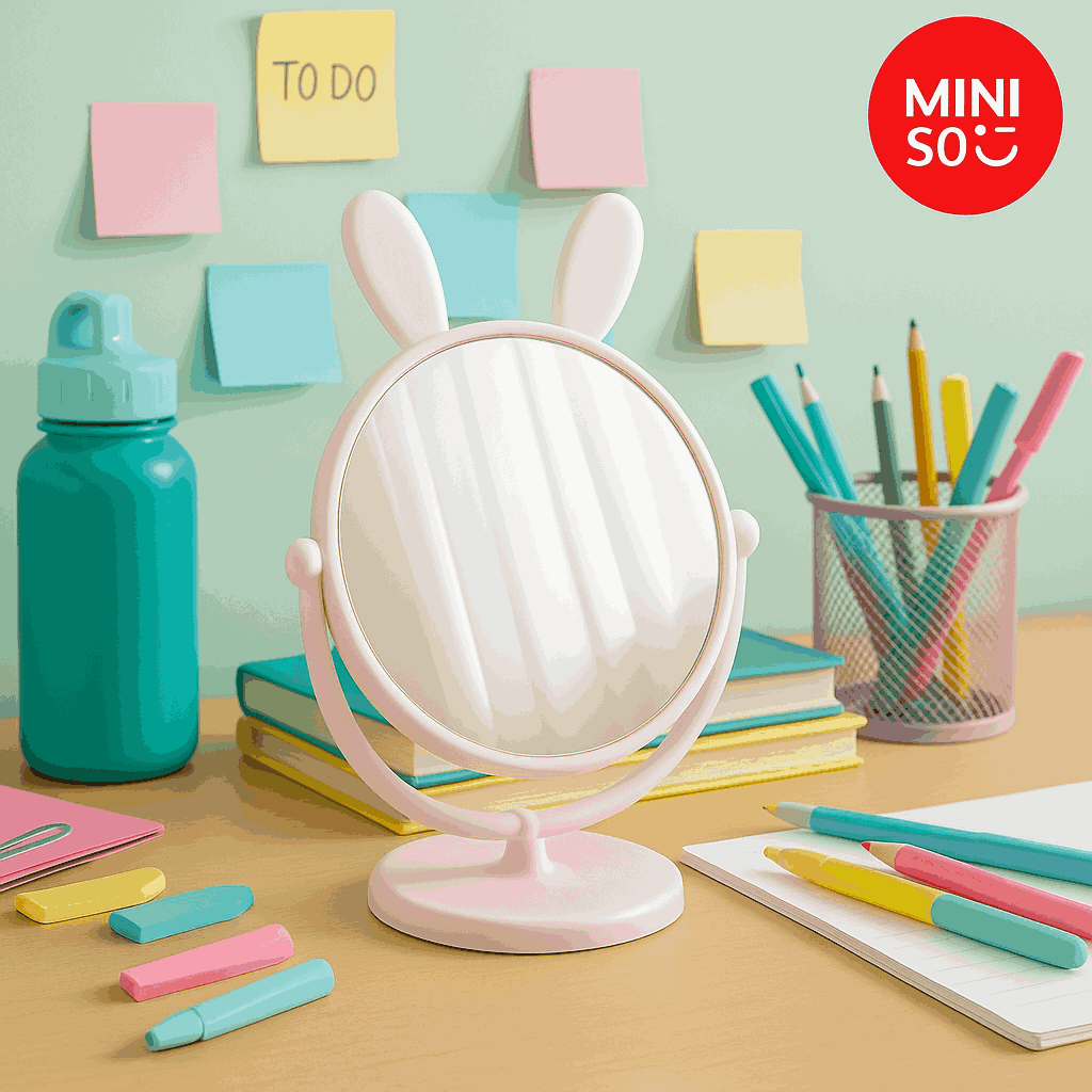 Bunny Makeup Mirror Miniso