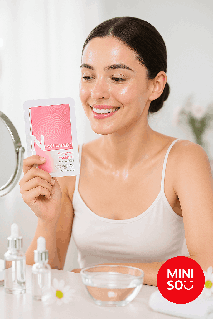 Miniso Essence Facial Mask(Niacinamide)Pack Of Too