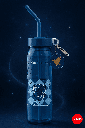 Harry Potter Plastic Tumbler With Straw(750ML)(Blue)