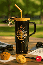 Harry Potter Plastic Tumbler With Straw(1250ML)(Black)