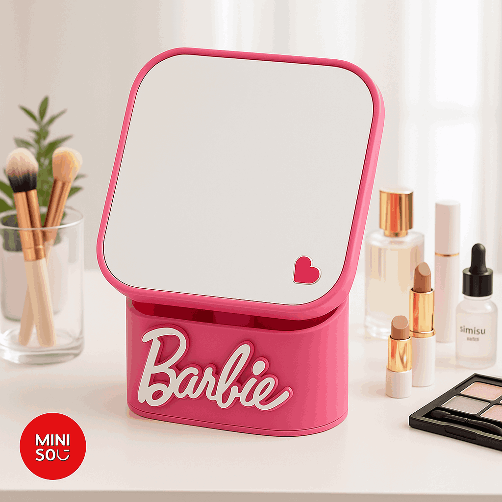 Barbie Collection Makeup Mirror With Organizer