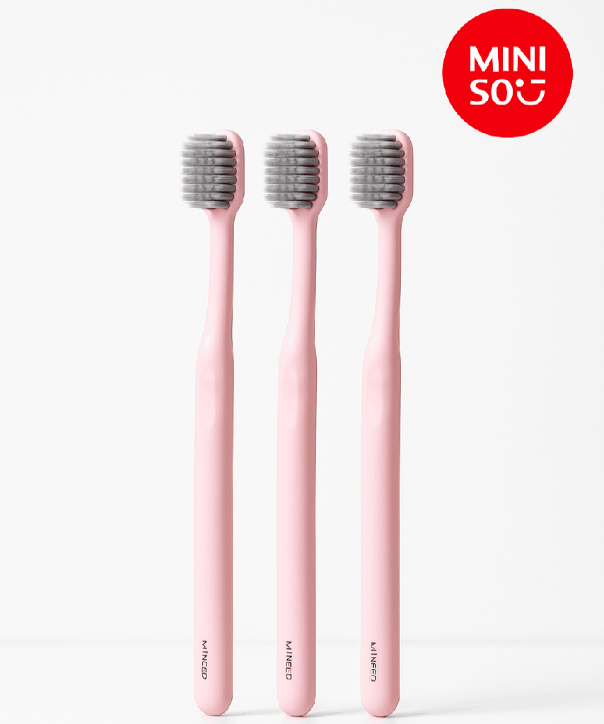 Toothbrushes with Soft Bristles & Broad Head (3 pcs)