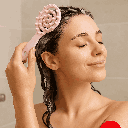 Flower Shaped Soft Bristled Shampoo Brush With Long Handle miniso