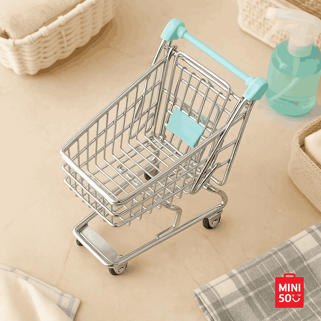 Storage Shopping Cart Chariot Provisions Miniso