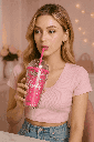 Barbie Collection Double Wall Straw 600ML