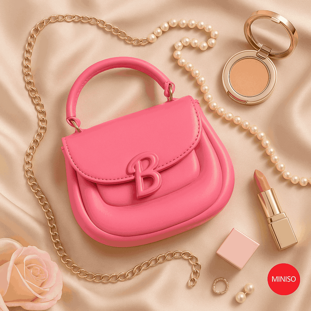 Barbie Collection Crossbody Handbag (Rose Pink)