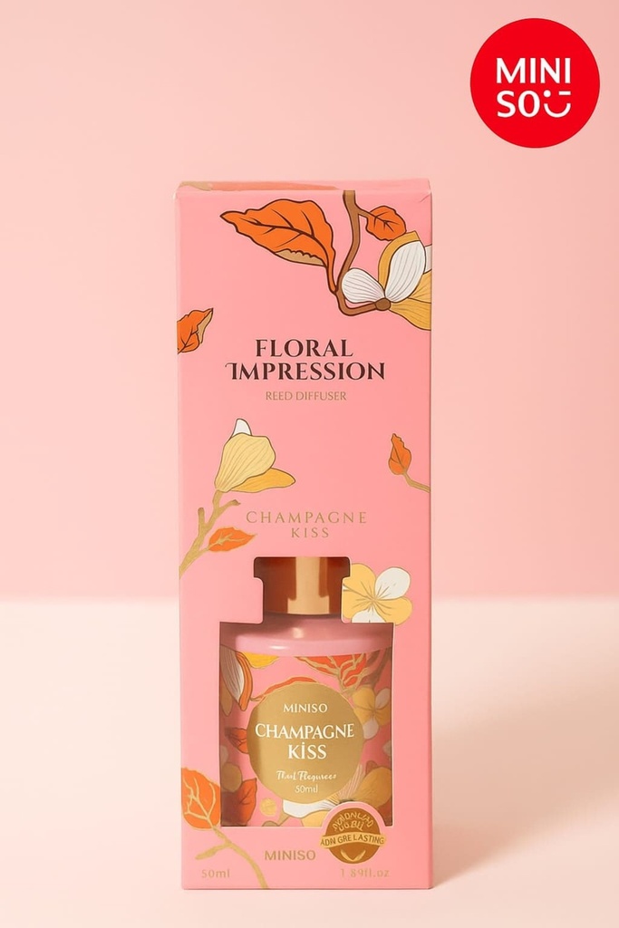 Miniso Floral Impression Reed Diffuser 50ML(Champagne Kiss)