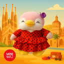 Miniso City Pen Explores the World Series Penguin Plush Toy 25 CM (Spanish)