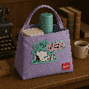 Snoopy Colorful Vintage Collection Lunch Bag (Purple)