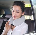 Compact Adjustable Memory Foam Neck Pillow (Gray) Miniso