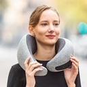 Compact Adjustable Memory Foam Neck Pillow (Gray) Miniso