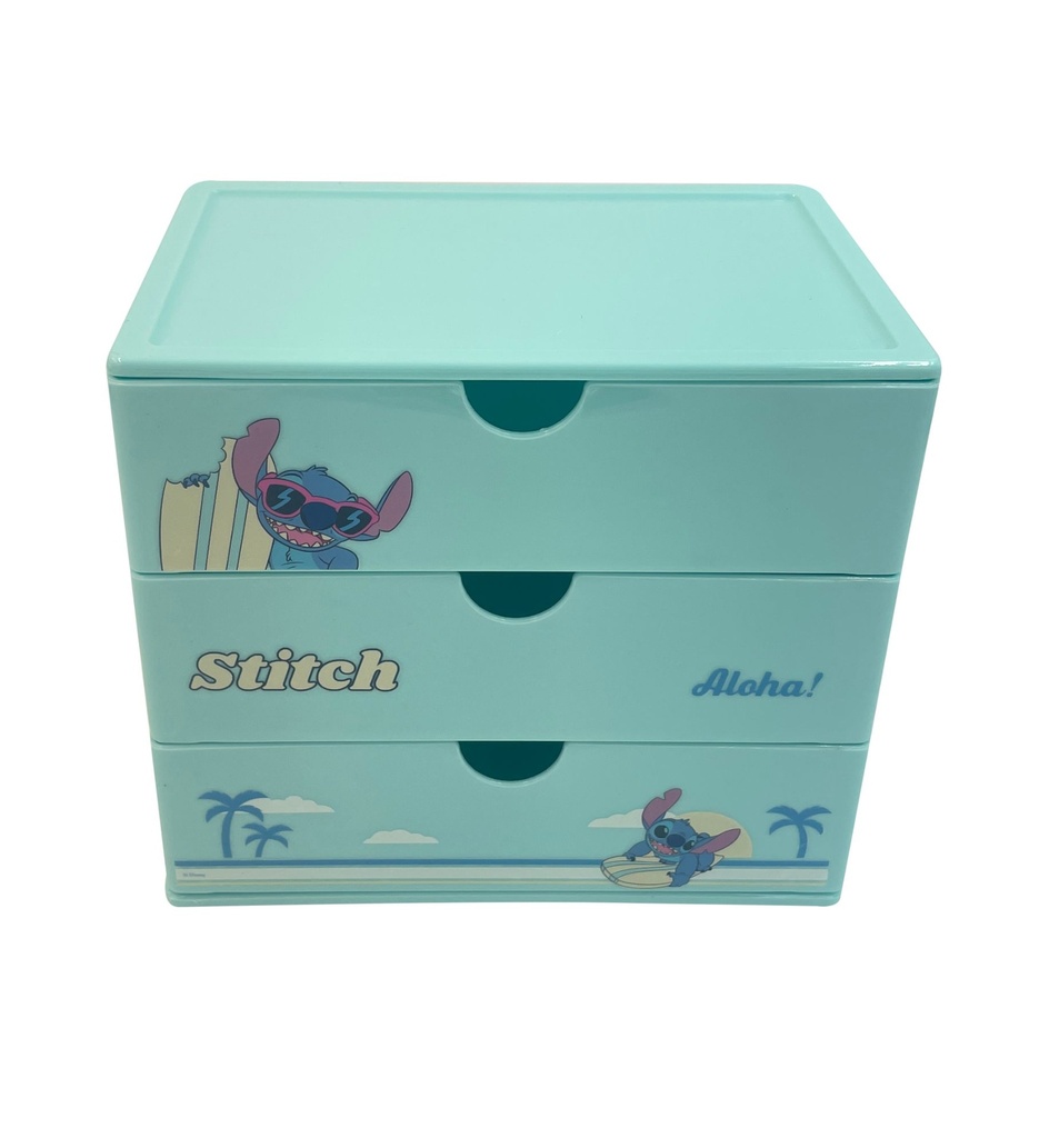 Disney Lilo & Stitch Collection 3 Drawer Organizer (Stitch)
