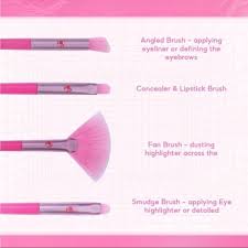 Barbie Collection Makeup Brushes Set (8 Pcs)