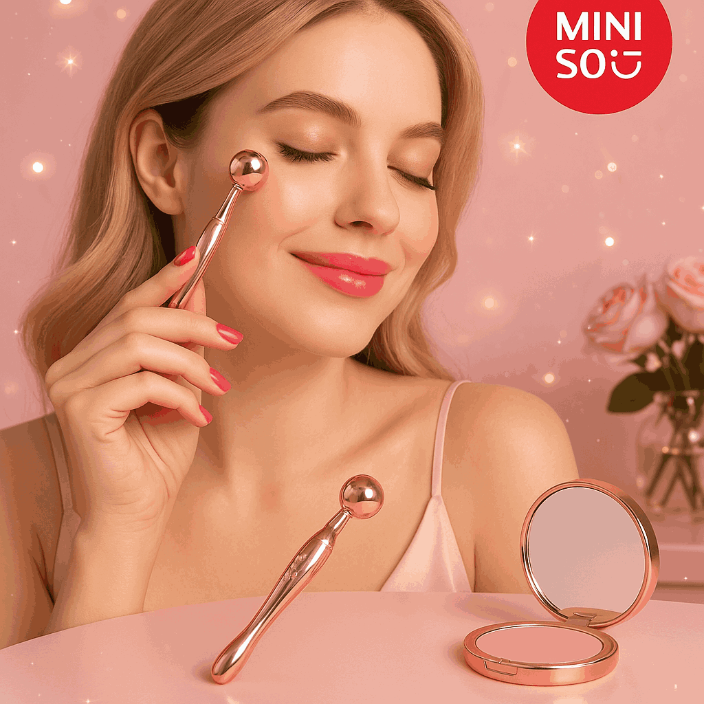 Barbie Collection Massage Stick For Eyes & Face (2Pcs) Miniso