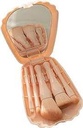 Shell Shape Storage Box Makeup Brushes Set With Mirror (Pink)Miniso