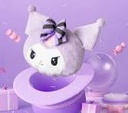 Kuromi Series Purple Head-Shape Pillow (Kuromi) 