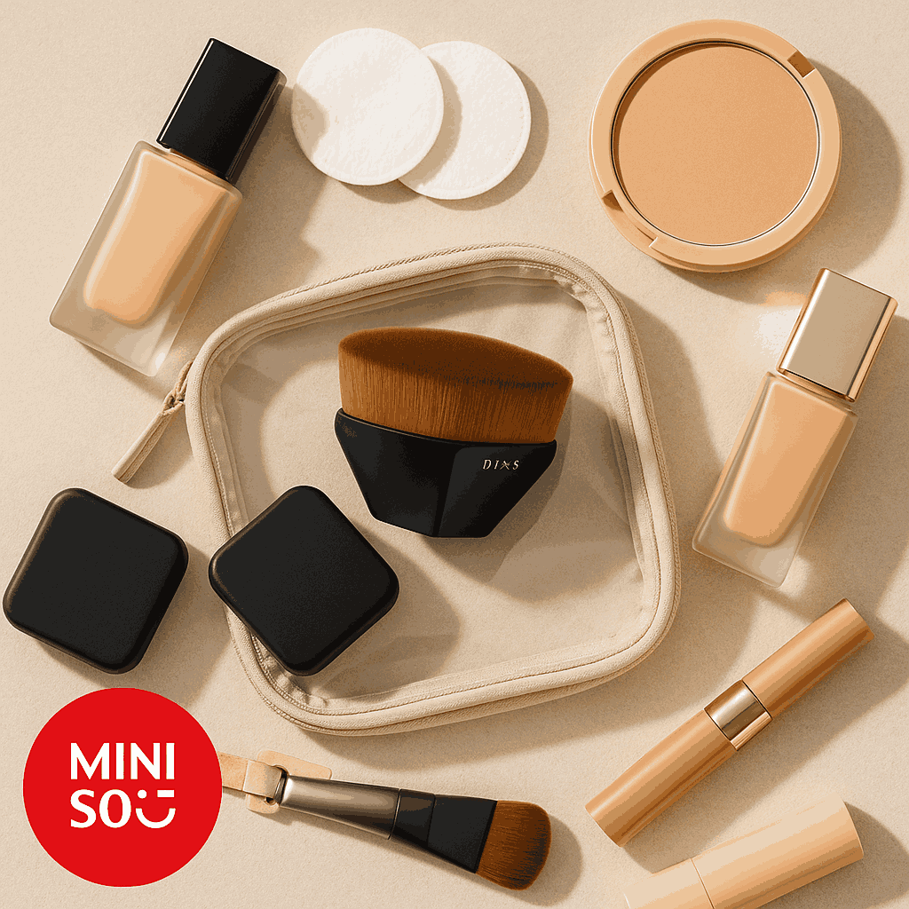 Multi-Functional Foundation Brush (With Protective Case) Miniso