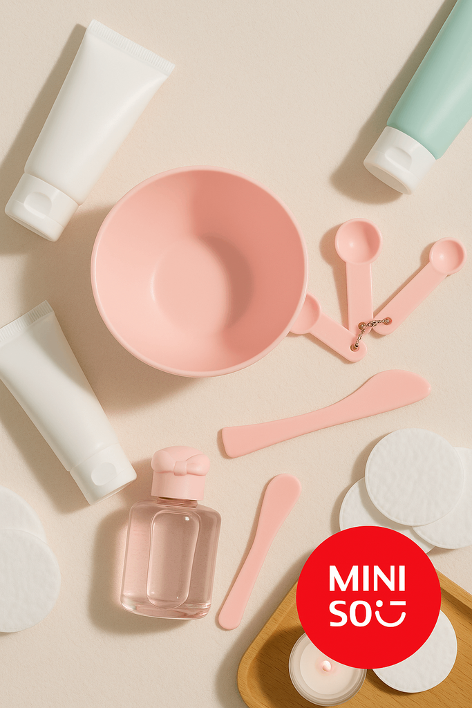 Facial Mask Bowl Set Miniso