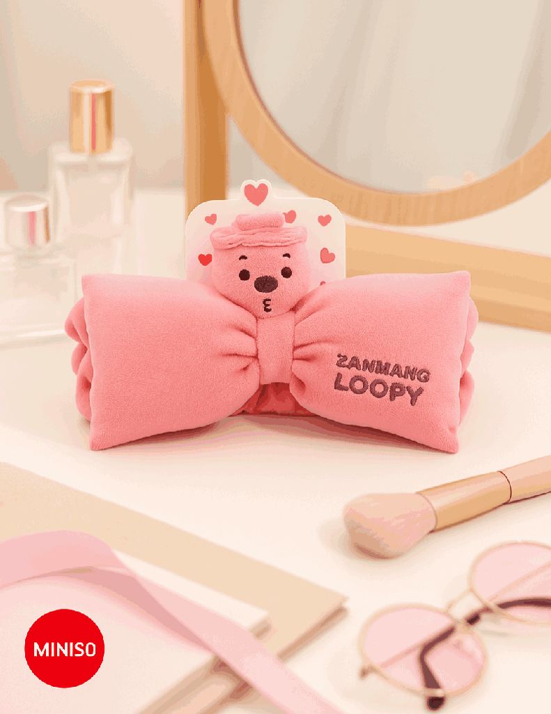 Zanmang Loopy Collection Bowknot Decoration Heandband Miniso