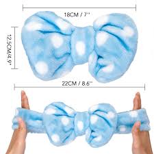 Flannel Bowknot Headband (Polka Dot)