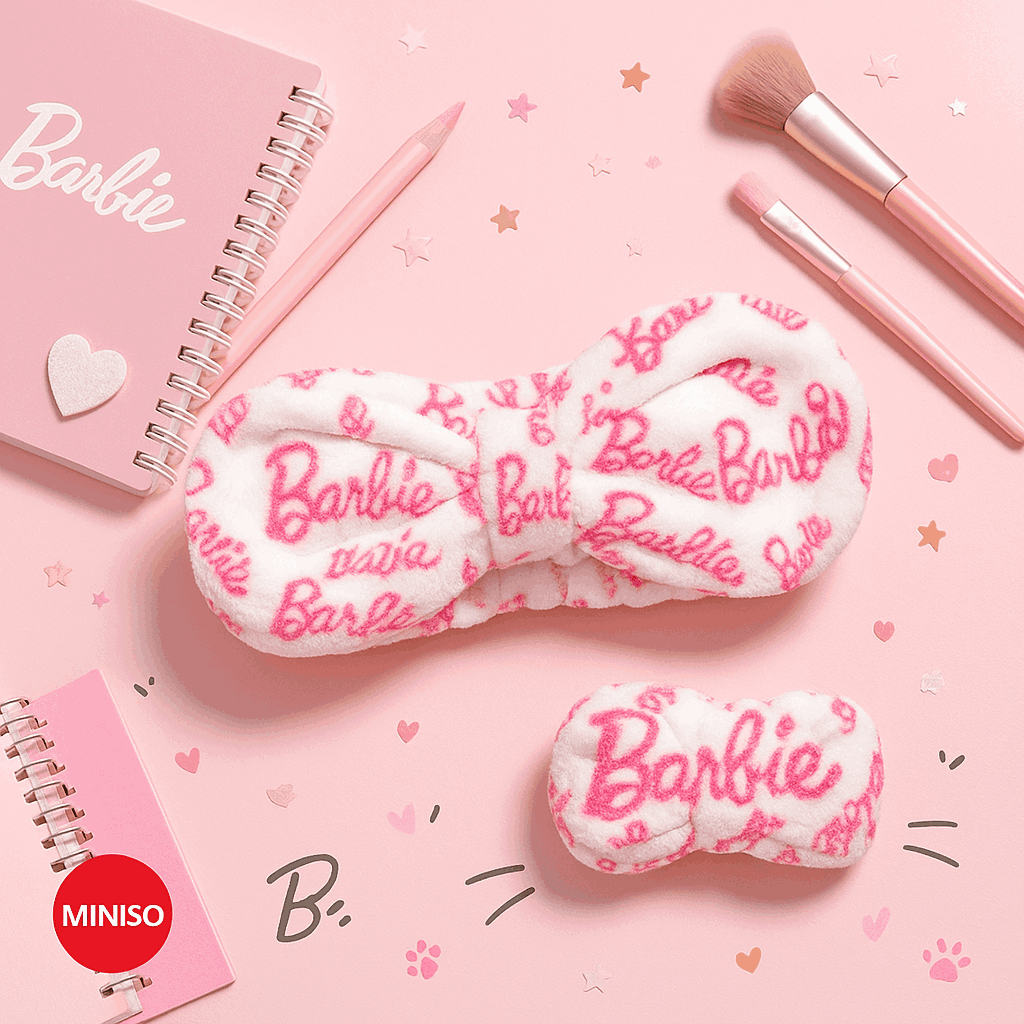 Barbie Collection Letter Printed Headband Miniso