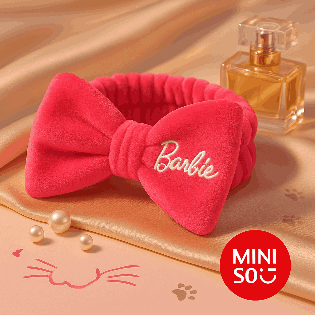 Barbie Collection Large Bowknot Headband Miniso