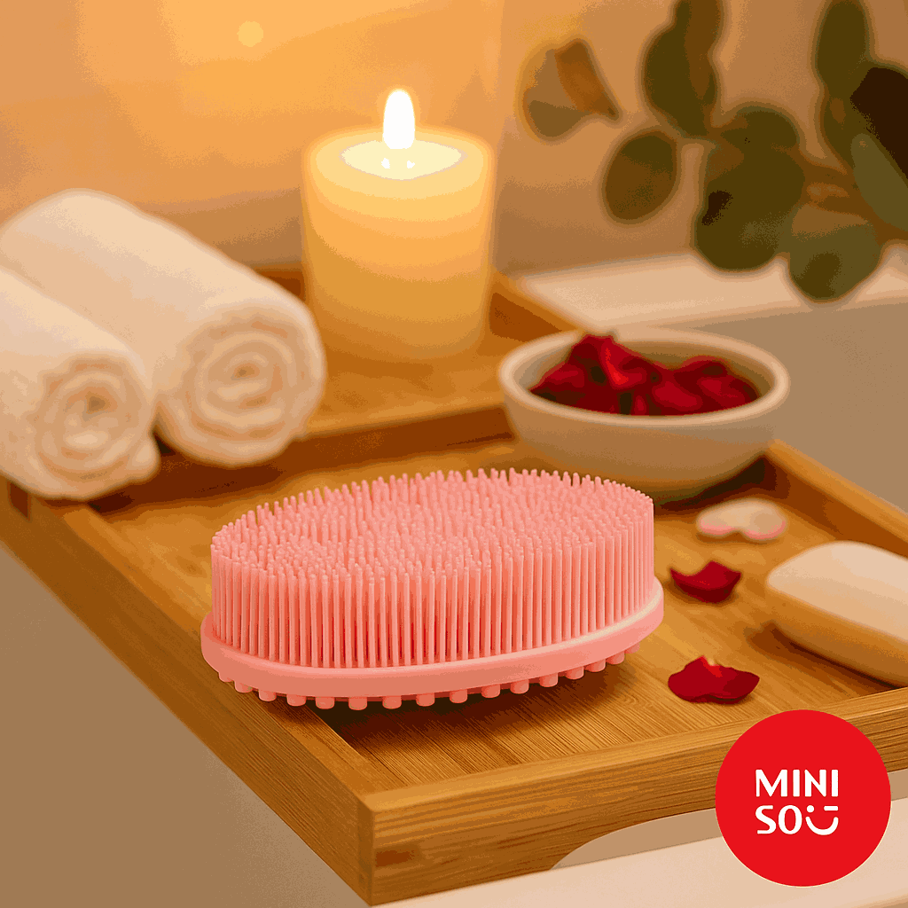Massaging Shower Scrubber(Pink)
