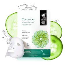 Miniso Natural Beauty Facial Mask(Cucumber)Pack Of Too