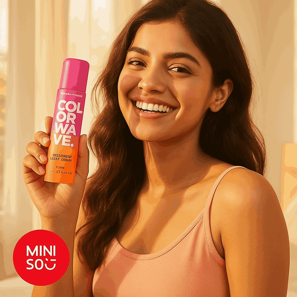 Miniso Color Wave Deodarant Body Spray (Pink)