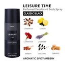 Miniso Leisure Time Perfume Deodorant Body Spray (Classic Black)