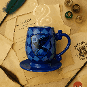 Harry Potter Ceramic Mug & Saucer Set (450ML)(Blue)