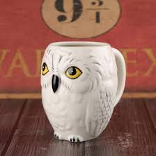 Harry Potter Owl Shape Ceramic Cup With Spoon (800ML)
