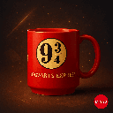 Harry Potter Shape Ceramic Cup (490ML)(Red)
