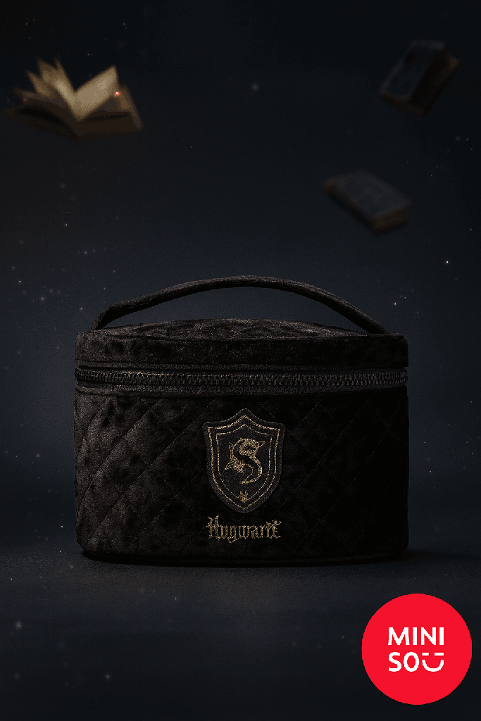 Harry Potter Barrel Mekeup Bag Black