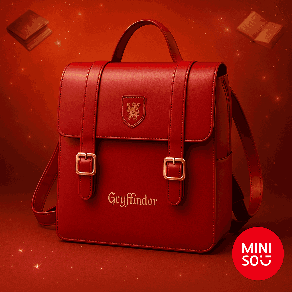 Harry Potter Preppy Style Backpack Bag (Red)