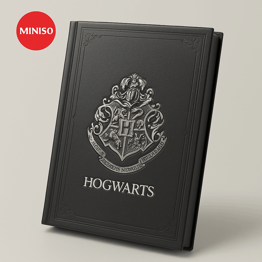 Harry Potter A5 PU Embossment Hardcover Book (96 Sheets)(Hogwarts)
