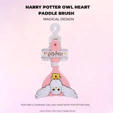 Harry Potter Owl Heart Paddle Brush