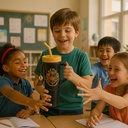 Harry Potter Plastic Tumbler With Straw(1250ML)(Black)