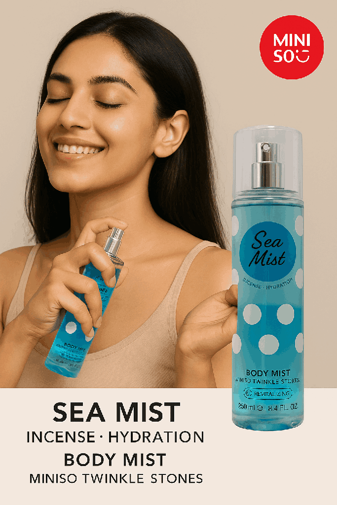 Body Mist Miniso Twinkle Stones(Sea Mist)