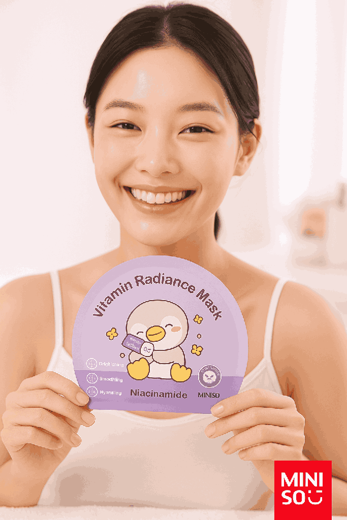 Miniso Vitamin Radiance Mask (Niacinamide)Pack Of 2