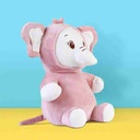 Sitting Elephant Plush Toy 30CM(Pink) 