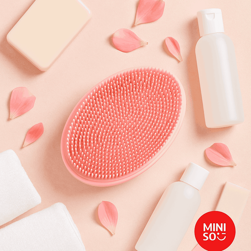 Massaging Shower Scrubber(Pink)