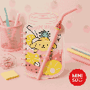 Sanrio Characters Straw Cup 90 Sheets Wire-Bound Book With Pen
