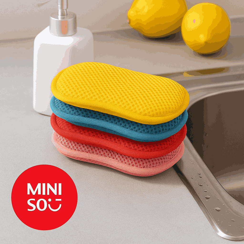Cleaning Sponge(4 Pack) Miniso