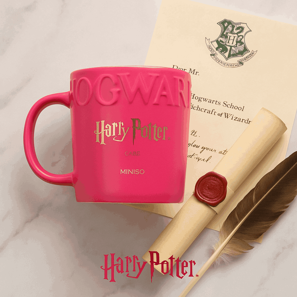 Harry Potter Shape Ceramic Cup (490ML)(Rosy)