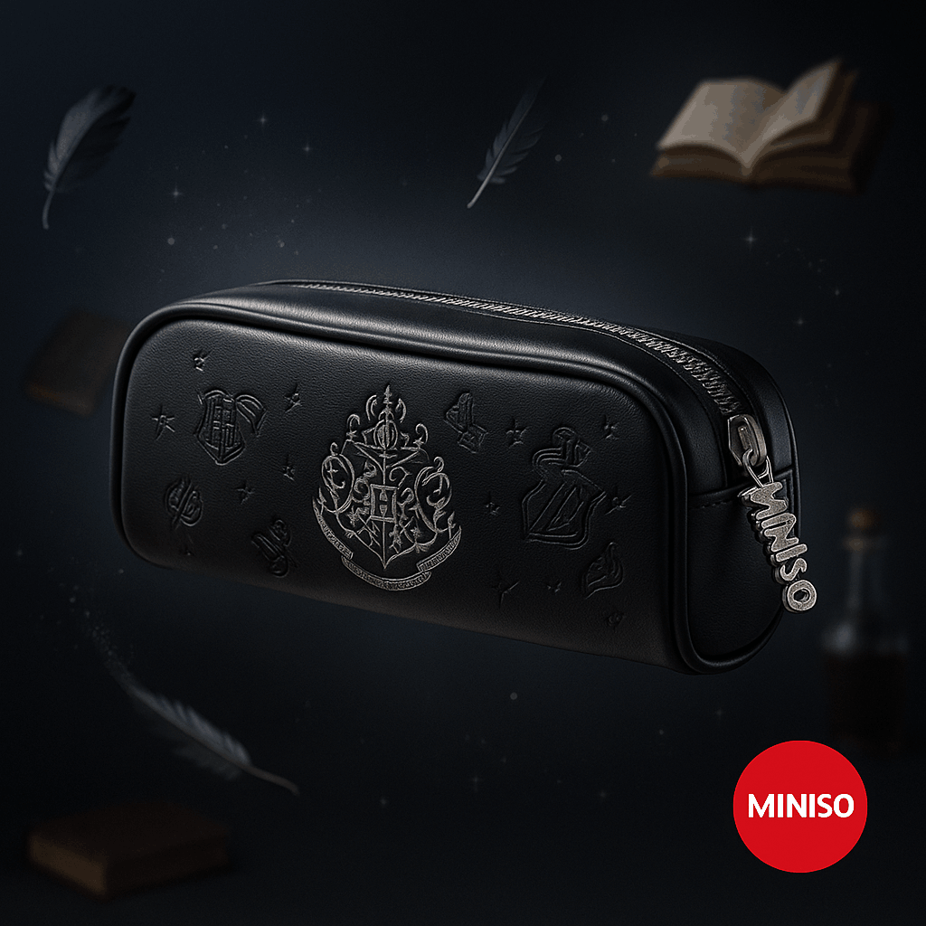 Harry Potter Embossed Silver-Stamping Stationery Case (Black)