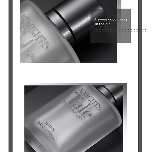 MINISO Knights Tale Eau De Toilette Beauty Cosmetic Fragrance For Men, 30Ml, White, 360-Knights-White