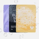 MINISO Face Mask Sheets Micron Poly Bubble Deep Cleansing Pores & Brightening Skin - Charcoal 