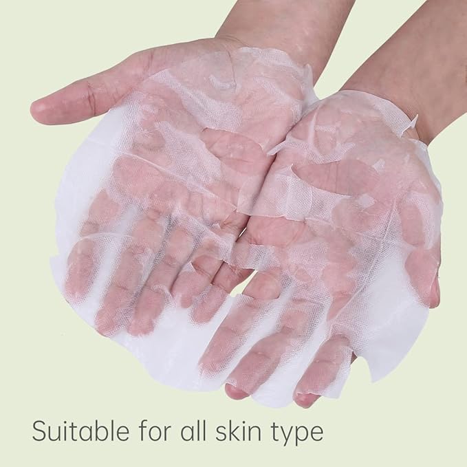 MINISO Facial Sheet Masks, Super Organic Pomegranate & Avocado for Antioxidant, Korean Ginseng & Broccoli Brighten Skin, Berry & Beet Give Skin Elasticity Vitality, 6 Pack