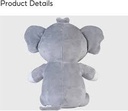 Sitting Elephant Plush Toy 30CM(GREY)